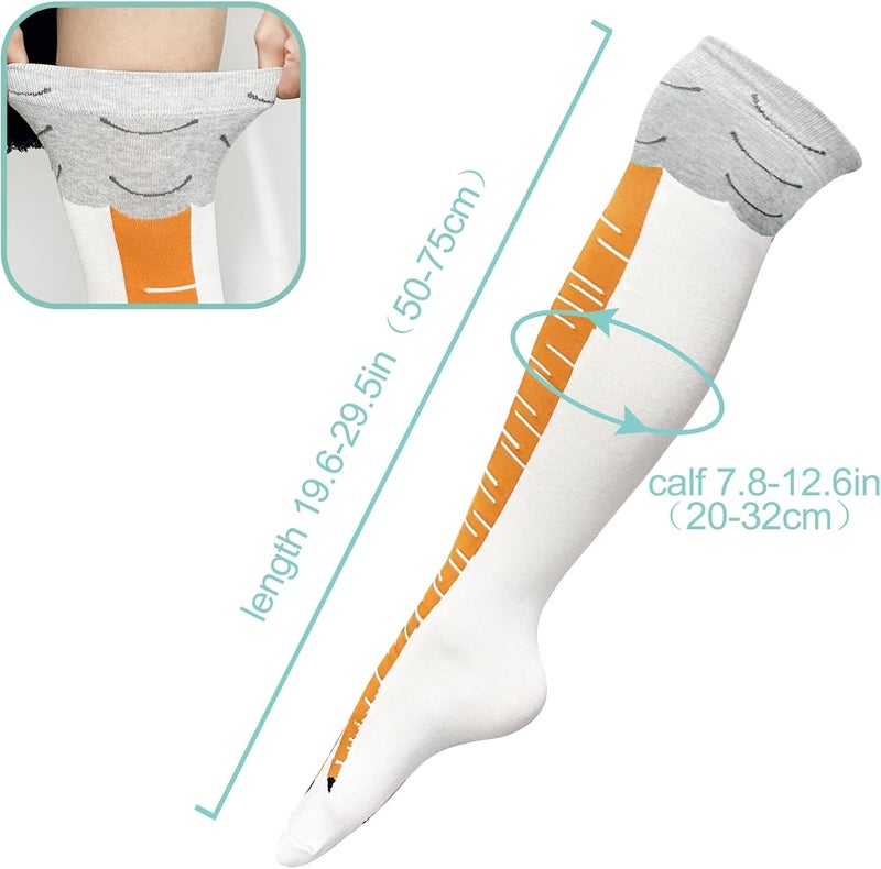 WHOTAY Crazy Funny Chicken Leg Socks for Women Men Novelty Chicken Feet Socks White Elephant Gifts for Adults Gag Gifts - Image 5